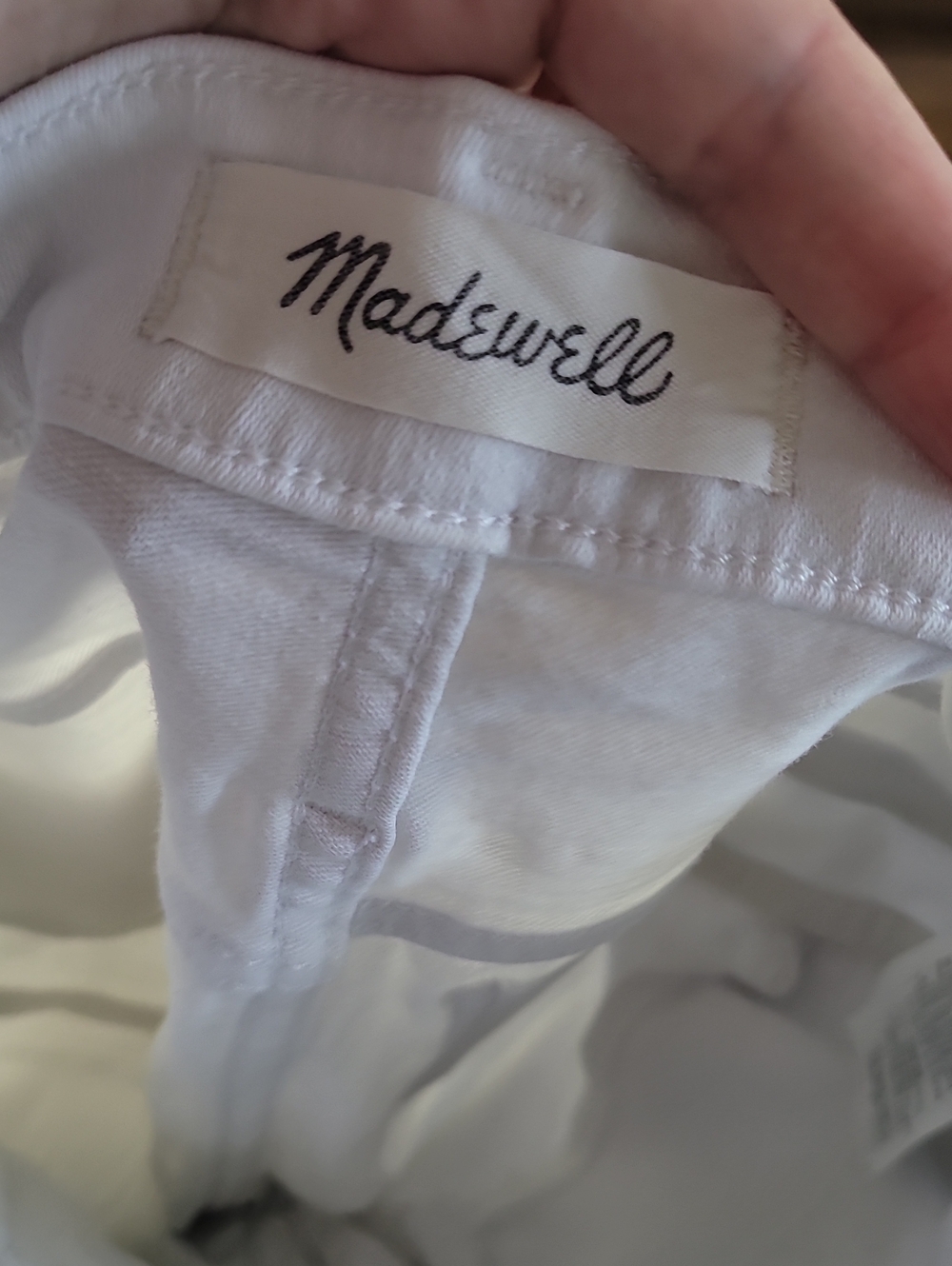 Madewell 10” High Rise Skinny Crop White 27 Jeans - Picture 4 of 10